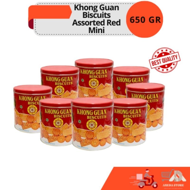 

Khong Guan Biscuits Assorted Red Mini | 650 Gram