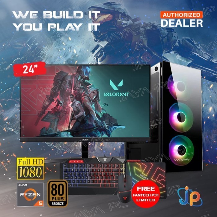 GAMING POINT Fullset AMD RADEON - PC RAKITAN RYZEN 5 5600G