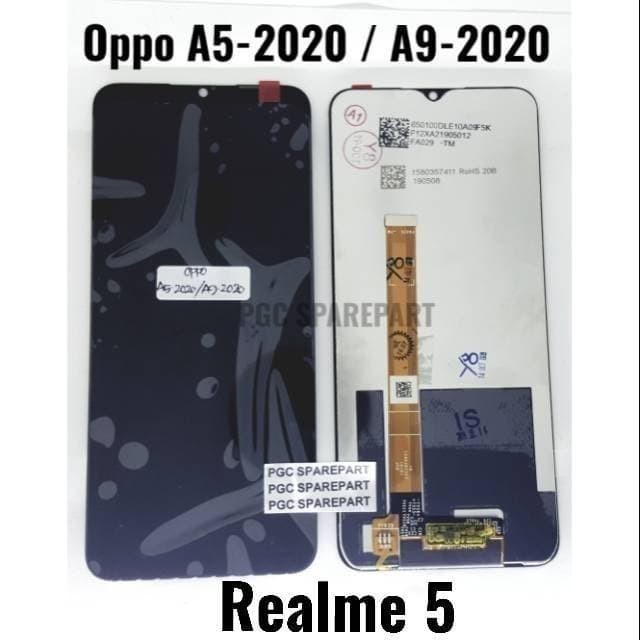 Ori OEM LCD Touchscreen Fullset Oppo A5 2020 A9 2020 Realme 5 RMX1911