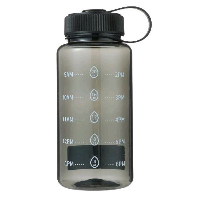 MINISO BOTTLE SPORT PLASTIC COOL WATER 800mL (Black)