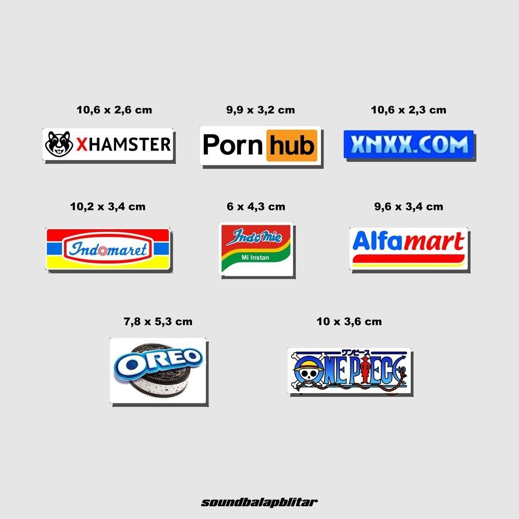 tomonimart Stiker Motor Indomie Alfamart PornHun Xhamster (bijian) ||