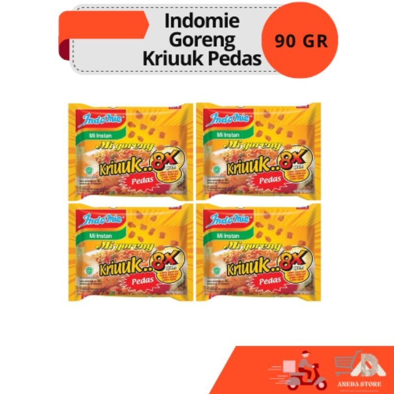 

Indomie Goreng Kriuuk Pedas | 90 Gram | Eceran