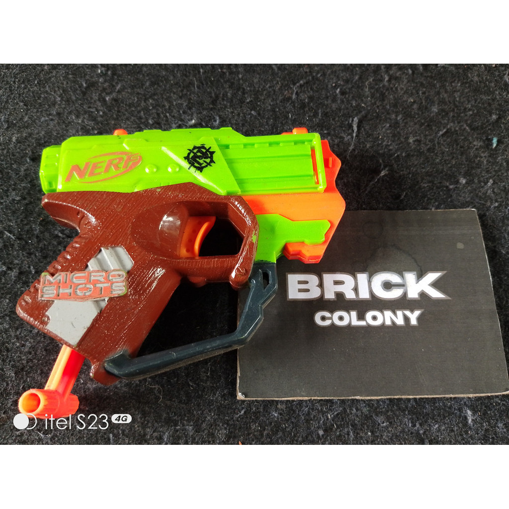 Nerf Microshot Zombiestrike Crossfire Tembakan Mainan Anak