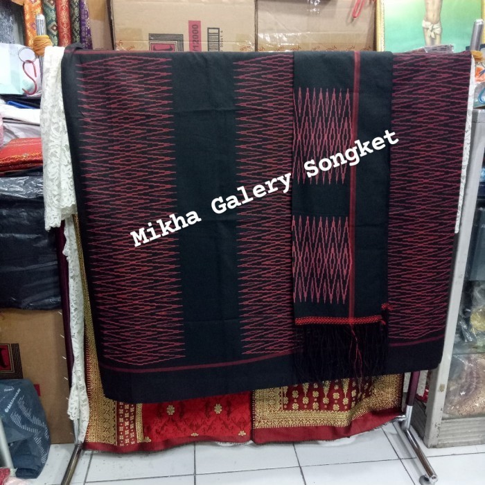Songket Tarutung Sibolang Rasta Mesin Hitam Merah