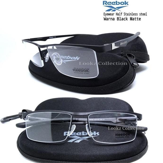 Frame Kacamata Pria Sporty Reebok Half Gantung Photocromic Stok Terbatas
