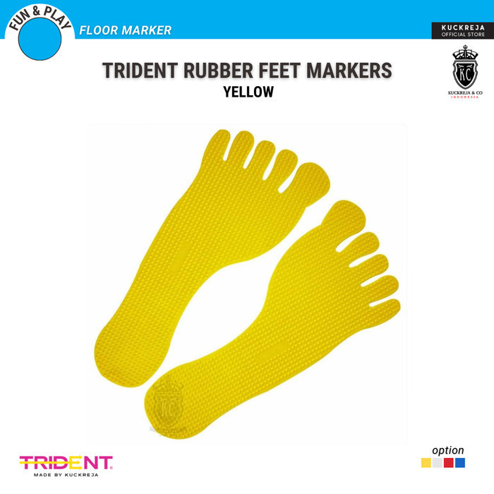 Trident Rubber Feet Markers – Yellow