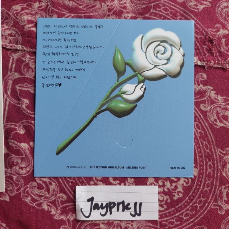 [OFFICIAL] NOTES CARD ROSE YUJIN MELPO MYSTERY (baca desk)