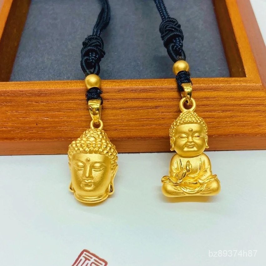 Liontin Kalung Kepala Buddha, Liontin Patung Buddha Genggam Tangan, Liontin Butik