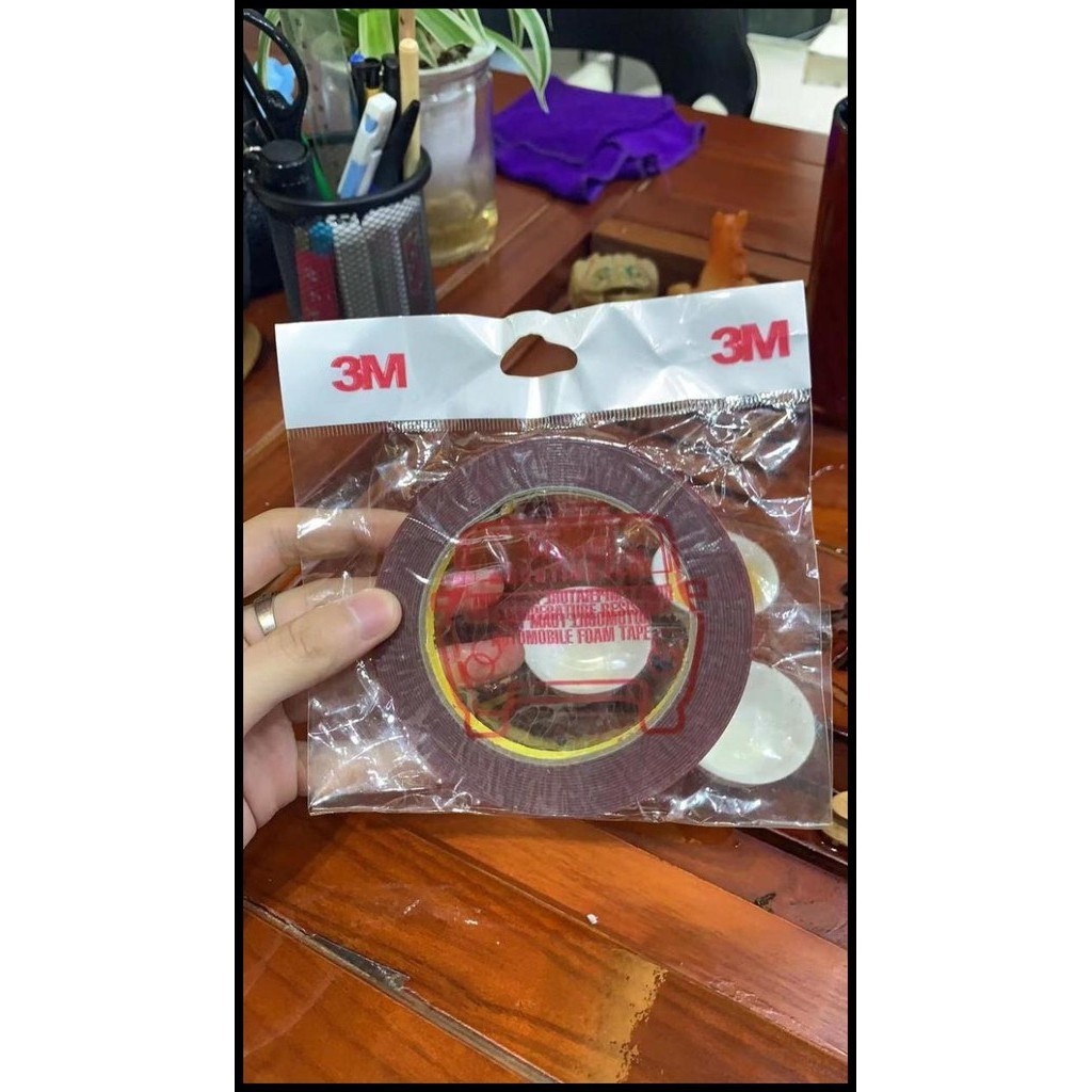 

DISKON DOUBLE TAPE VHB MODEL 3M 10MM X 5M - DOUBLE TAPE 3M MERAH !!!