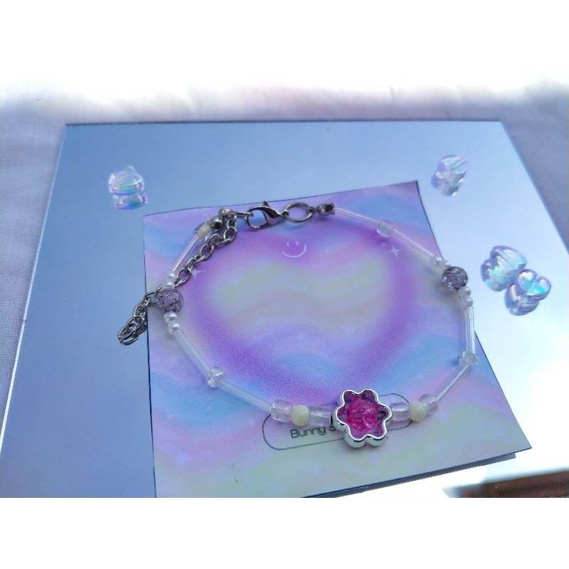 Gelang Manik Flowers / Gelang Manik / Gelang Manik Lucu / Gelang Manik Korea