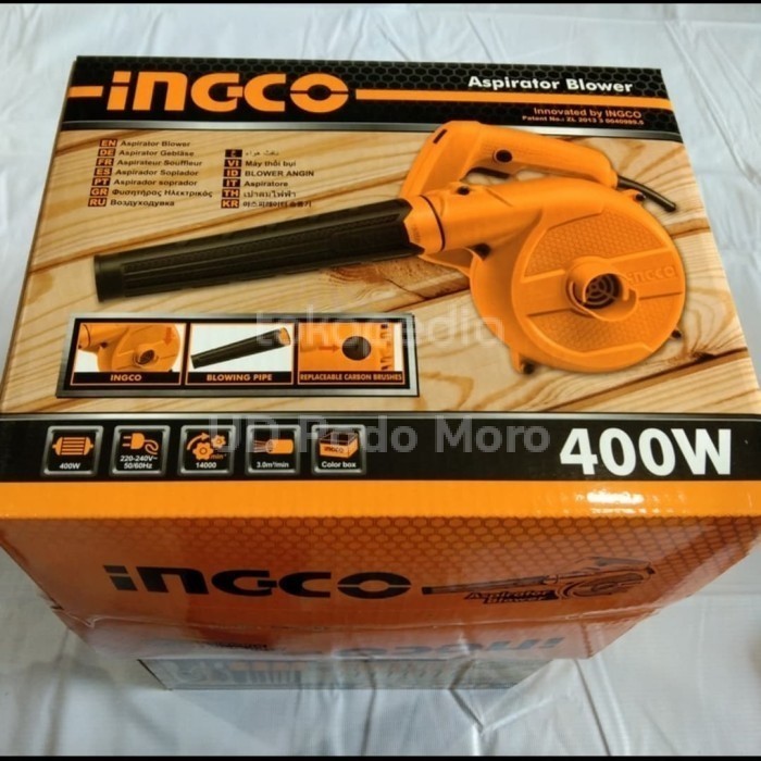 Tersedia Ingco Blower Angin Aspirator Blower AB4018 AB 4018 400 Watt