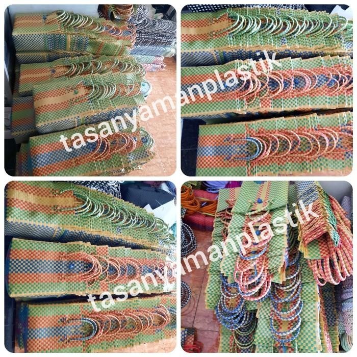 

Tas Keranjang Anyaman Plastik Tas Parcel Lebaran Idul Fitri 034