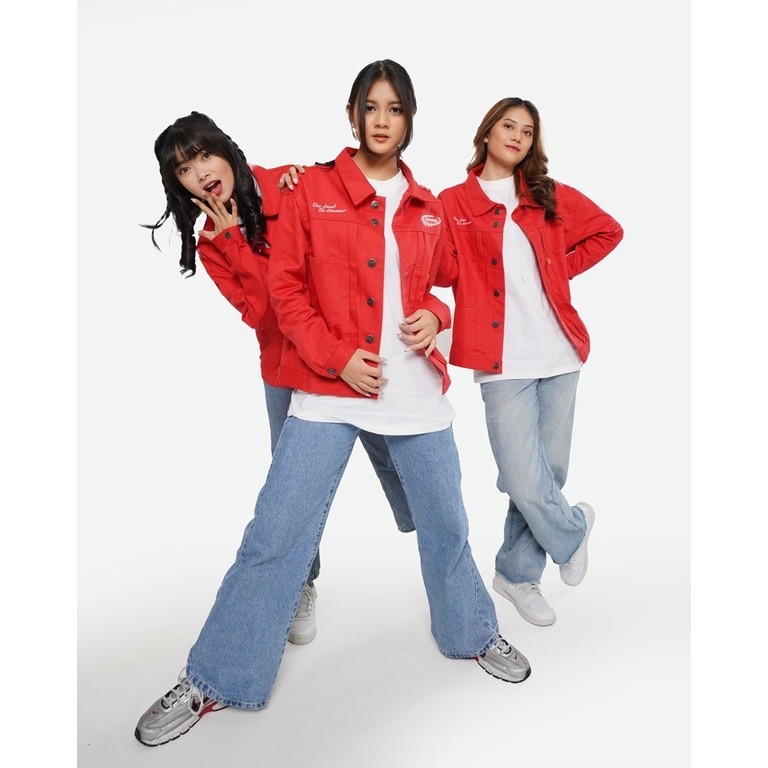 Erigo Trucker Jacket X JKT48 Team Red