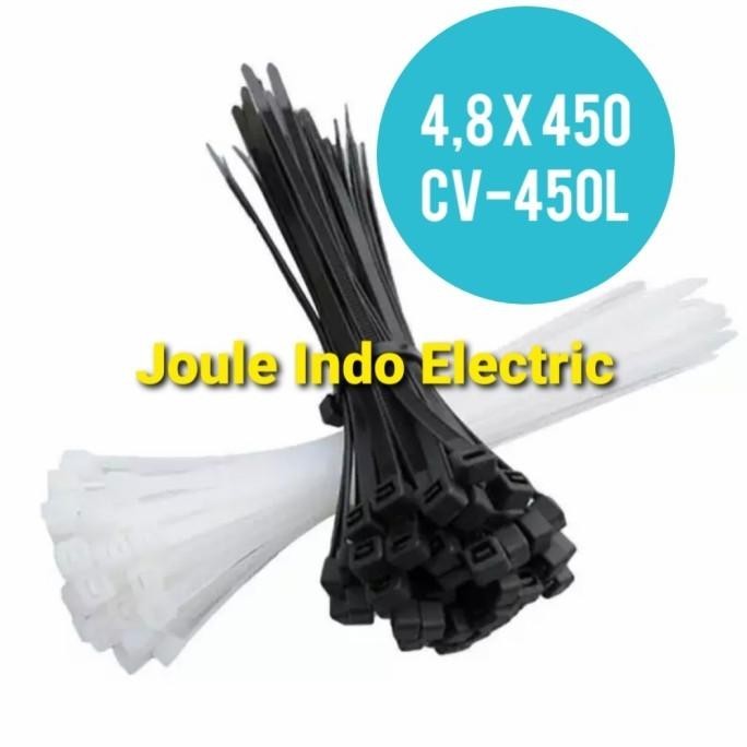 

Cable Ties 450X4.8Mm (45Cm) Cv-450L / Kabel Tie / Pengikat Kabel Kualitas Premium