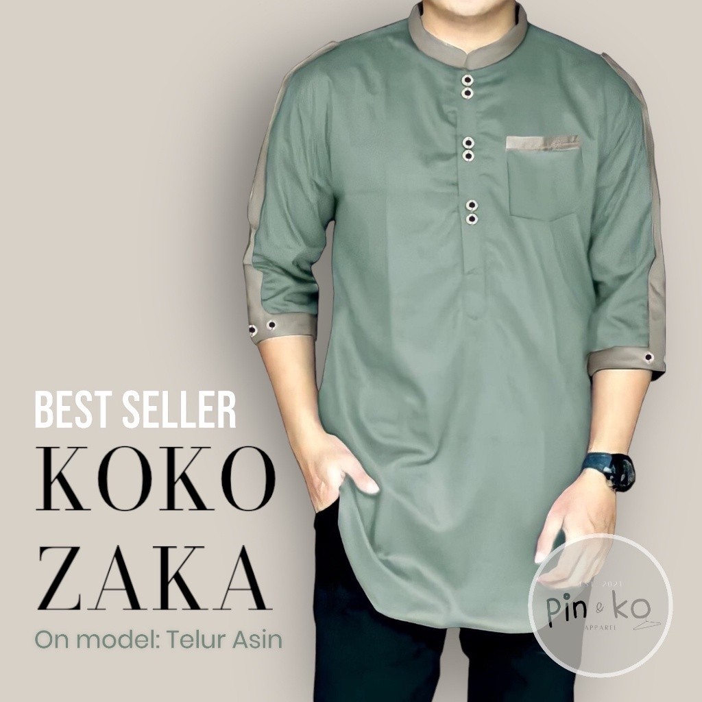 Baju Koko Dewasa Terbaru 2024 Atasan Cowok Rabbani Suami Idul Fitri Koko Pria Anak Laki Lengan Panja