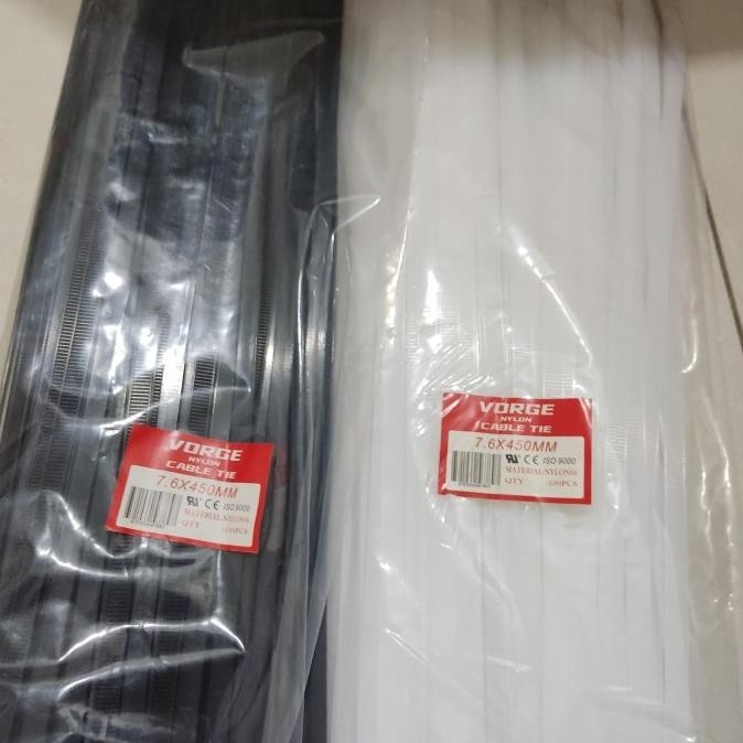

Kabel Ties Cable Pengikat Vorge 7.6 X 450 Mm 7,6 X 45 Cm 45Cm 450Mm Kualitas Premium