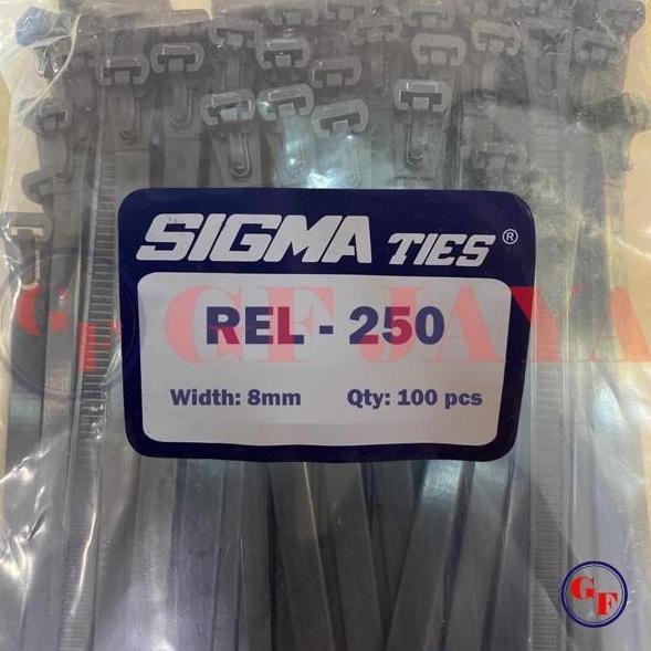 

Kabel Ties Sigma Rel 250 Copot Lepas Pasang Releaseable Ties 8Mm Hitam Kualitas Premium