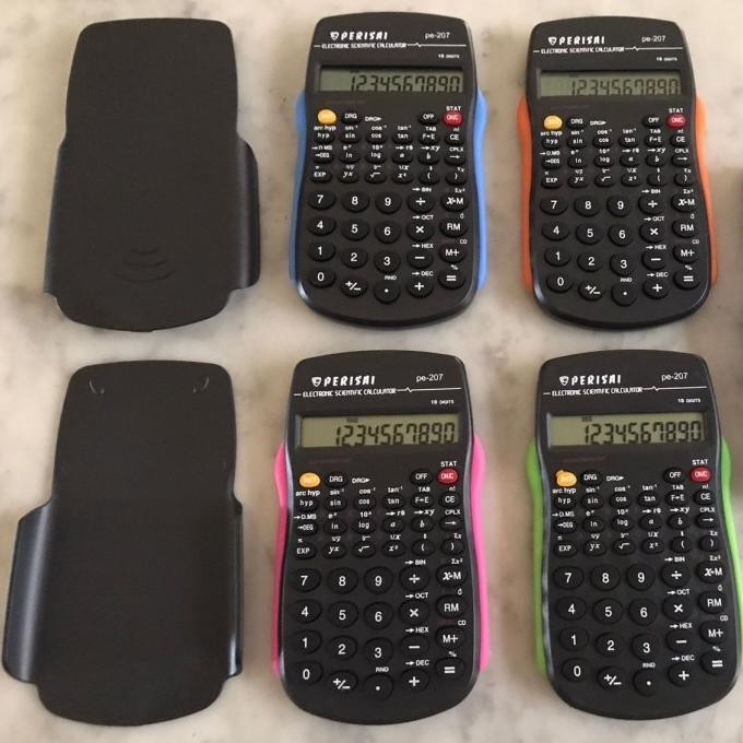 

Big Sale - Kalkulator Scientific Perisai PE-207. 10 digit. Hard Case .,