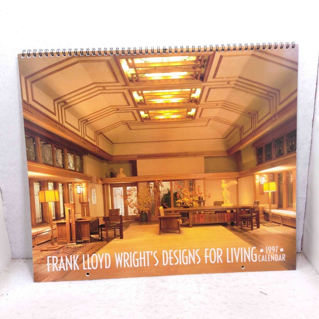 Frank Lloyd Wrights Designs for Living 1997 Calendar Art Import - Kalender Seni