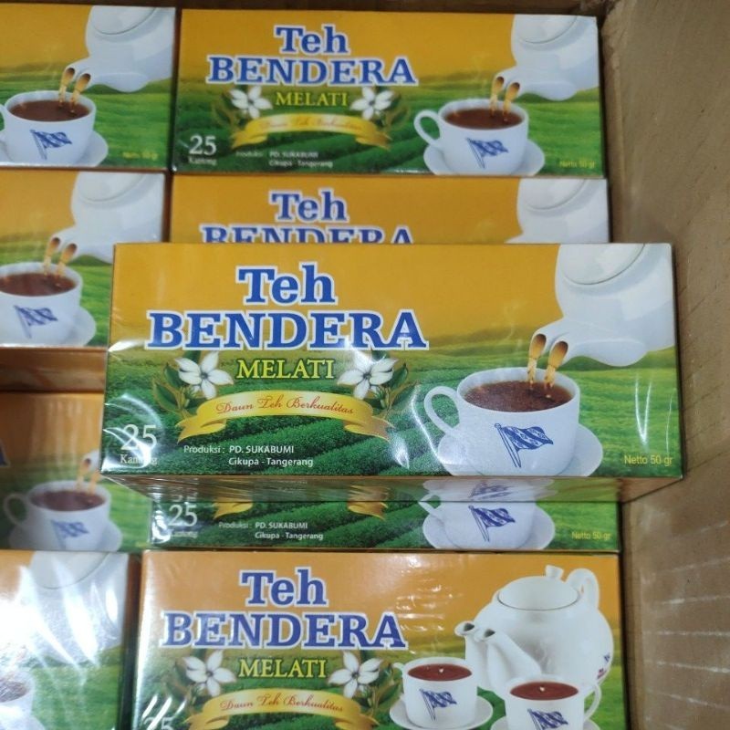 

Teh Bendera Melati Celup 1 kotak isi 25 kantong celup