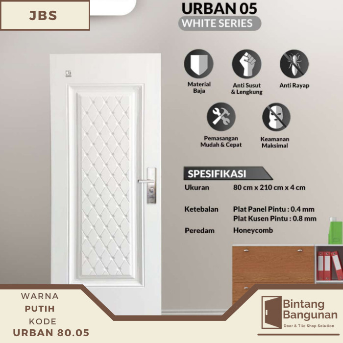 Terlaris Pintu Kamar Pintu Rumah Baja Fortress URBAN 80.05