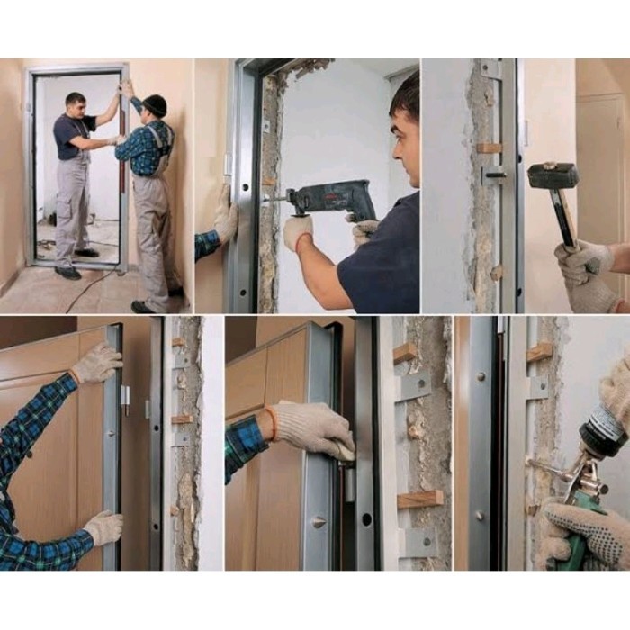 Terlaris Jasa Pasang Kusen Pintu Rumah / Pintu Kayu / Pintu Panel / Pintu Baja