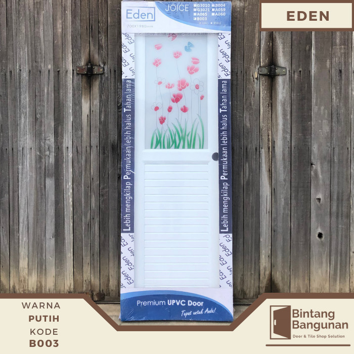 Terlaris Pintu Kamar Mandi UPVC Eden 70x198 B003