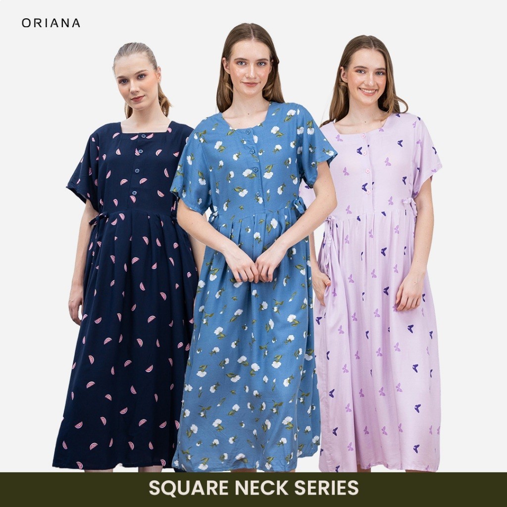 Daster Wanita Terbaru 2024 Dewasa Mididress Ibu Pakaian Dester Hamil Pendek Piyama Cewek Dster Midi 