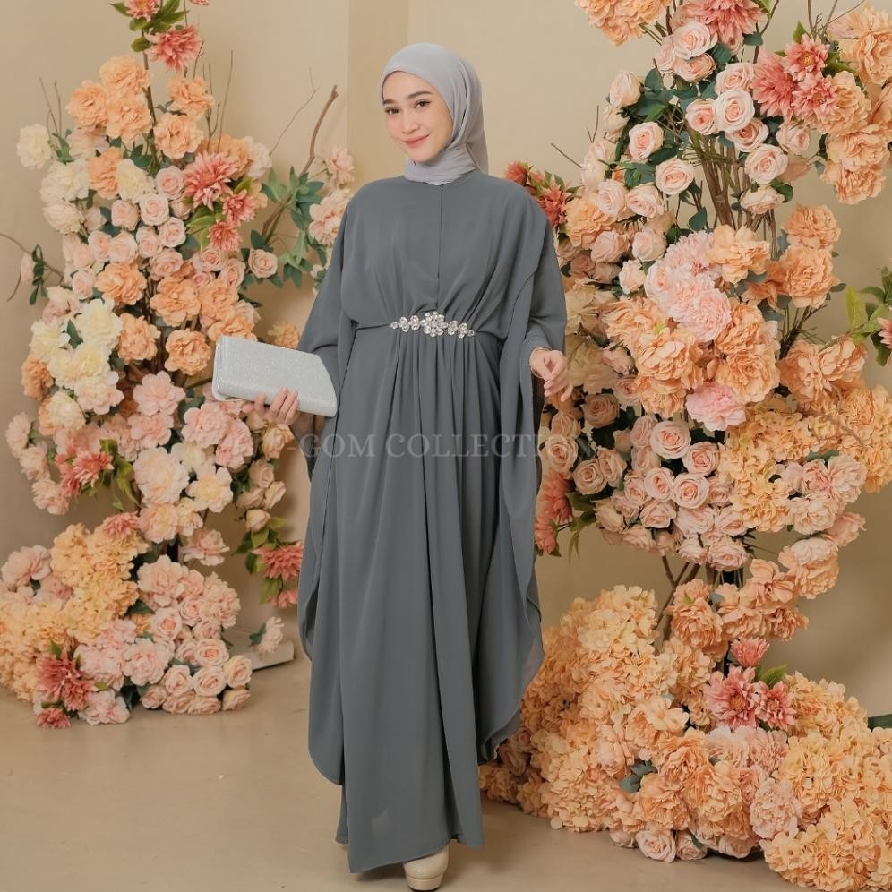 ANAYA BAJU KAFTAN WANITA TERBARU 2023 SIMPLE ELEGAN BAHAN CERUTY | GAMIS KAFTAN LEBARAN MEWAH | BAJU
