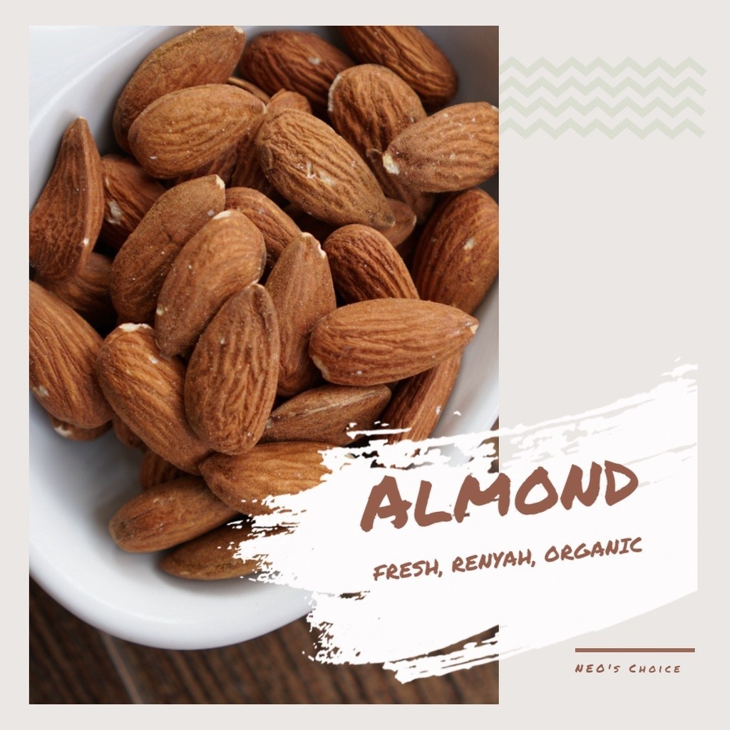 

Kacang Almond Panggang 1kg-Roasted Almond 1kg - Almond Matang 1kg - Almond 1kg