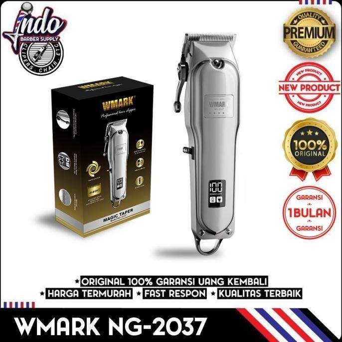 Wmark 2037 Professional Hair Clipper Cordless  Alat Cukur Rambut Tajam