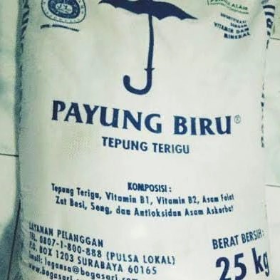 

Bettifer Tepung Payung Biru/Hijau/Canting Bogasari 25 Kg Murah Grosir Sembako