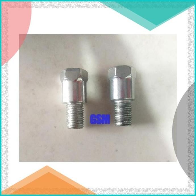 Baut Sambungan Spion Set Kiri&Kanan Yamaha Drat 10MM Baut Mur 14MM 16n