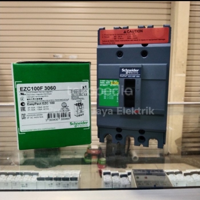 MCCB EZC100 NFB 3PHASE 80A SCHNEIDER