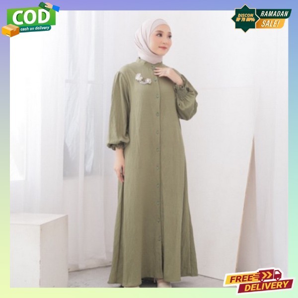 Bajusyari Perempuan Muslimah Lebaranm2024 Gamis Polos Elegan Baju Bridesmide Gsmis Syarii Modern Dre