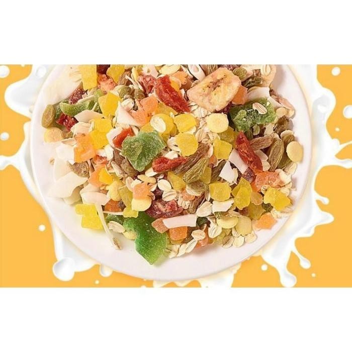 

TERBAIK! MIX FRUIT CEMILAN SEREAL OAT BUAH BUAHAN YOGURT KACANG KACANGAN KERING