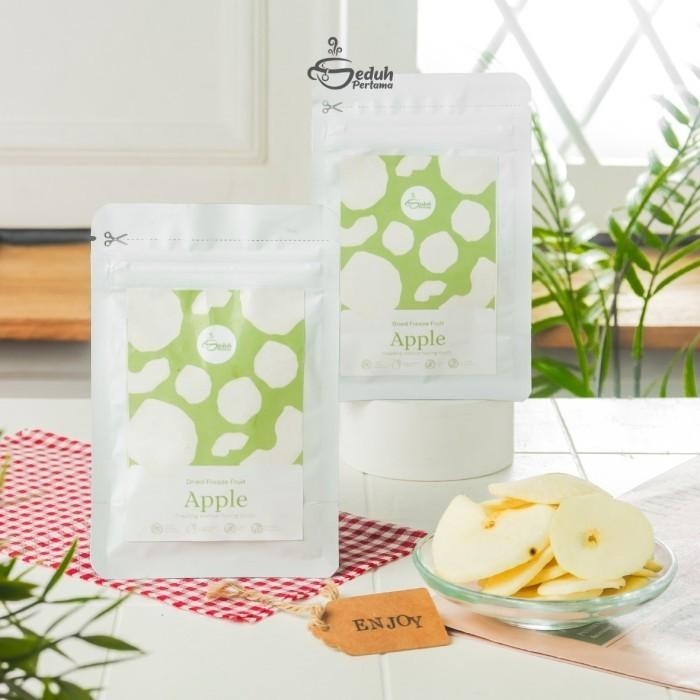 

TERBAIK! CF5 SEDUH PERTAMA BUAH APEL KERING KRIUK - DRIED FREEZE APPLE SNACK