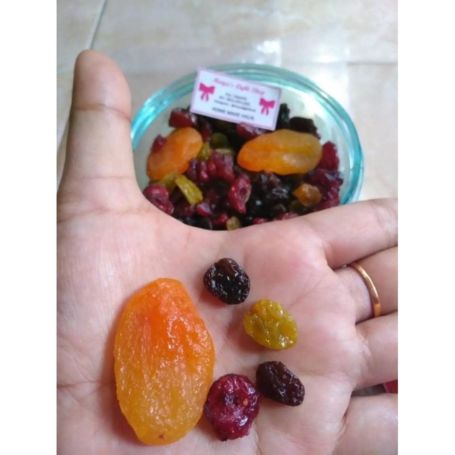 

TERBAIK! JUAL MIX FRUIT DRY FRUIT BUAH KERING RAISIN KISMIS APRICOT
