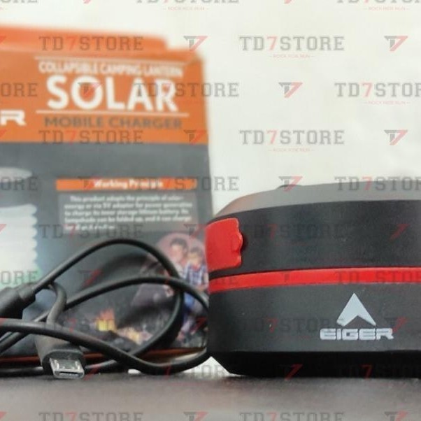 TERBARU Lampu Tenda Eiger Soluna Lantern Charge Lampu Camping - Original