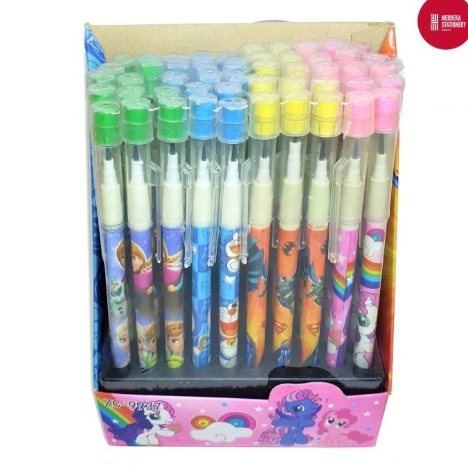 

Terlaris (ISI 50)Pensil/Pencil Bensia Lantu/Cabut/Susun Model Frozen Doraemon .,