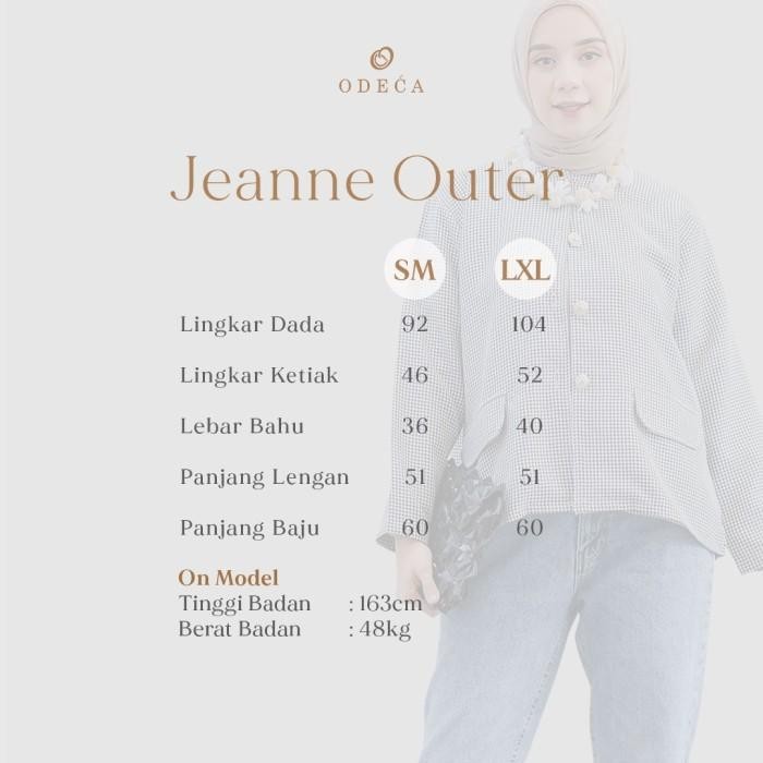 Odeca | Jeanne Outer | Outer | Blazer | Blazer Motif | Outer Wanita