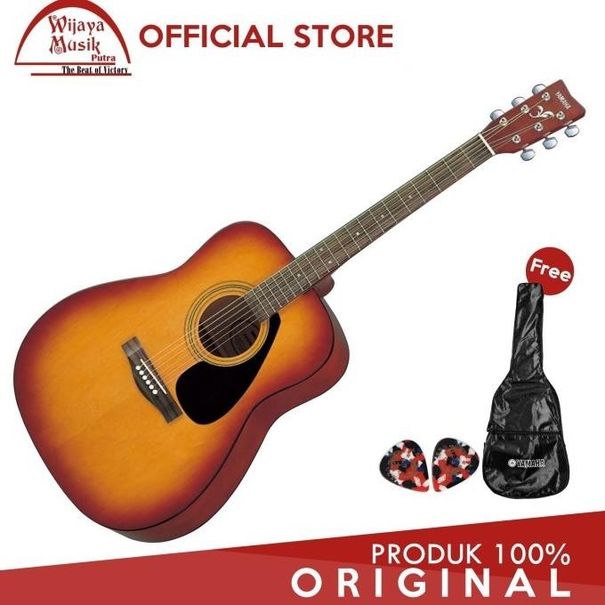 Yamaha Gitar Akustik Folk F-310 F310 F 310 Tbs + Softcase & 2 Pick