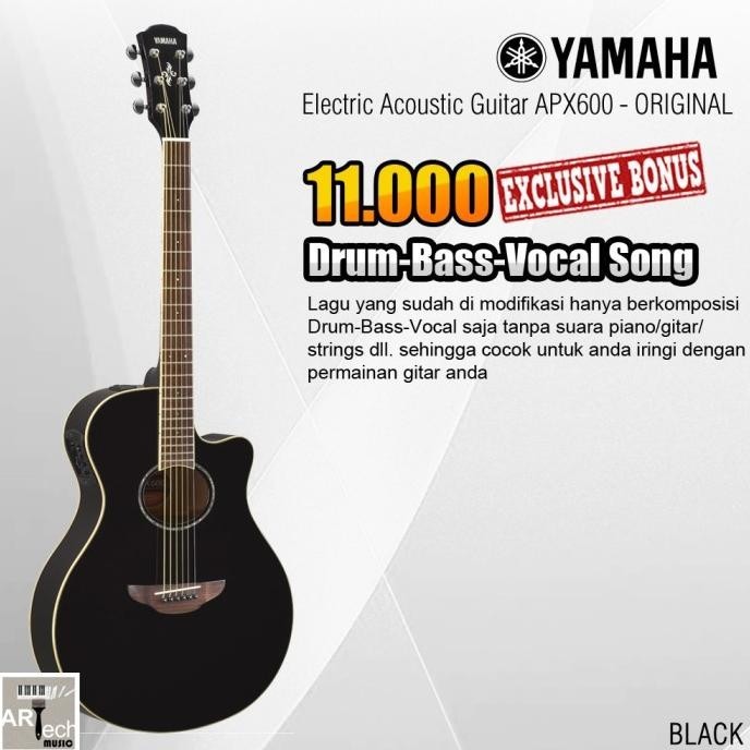 Gitar Akustik Elektrik Yamaha Apx600 / Apx 600 (Penerus 500Ii / 500 )