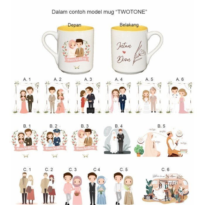 HAMPERS PERNIKAHAN / KADO MUG COUPLE /KADO PERNIKAHAN/ HAMPERS WEDDING