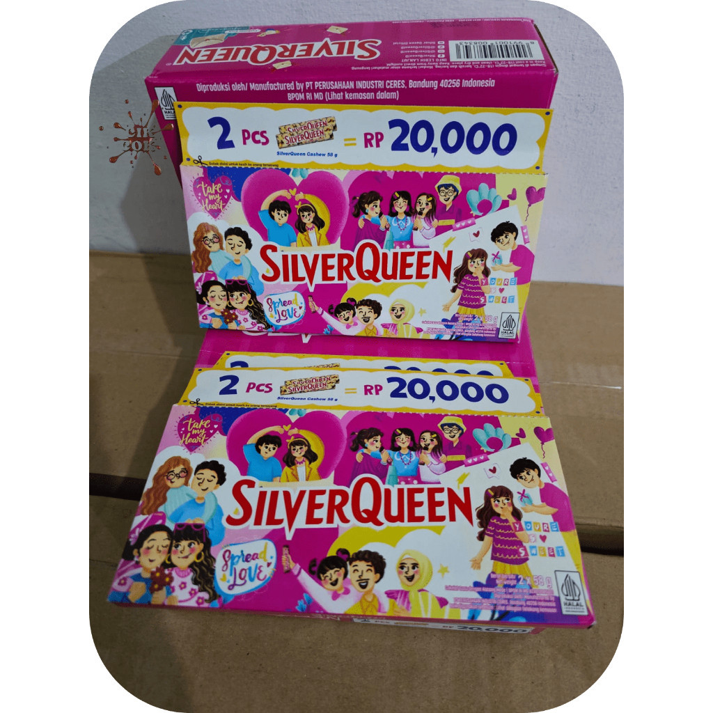 

AEY BUY 1 GET 1 SILVERQUEEN CASHEW SPECIAL VALENTINE DAY 2 X 58GR ICP