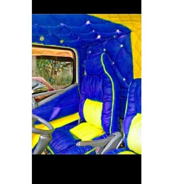 sarung jok/cover jok mobil Canter motip sopa full