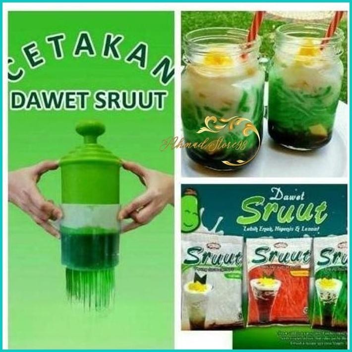 Cetakan cendol sruut / dawet free tepung cendol