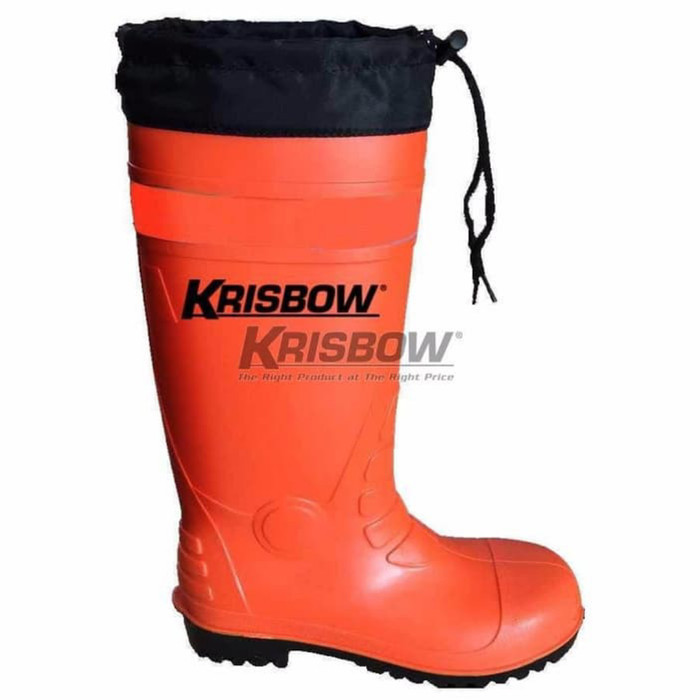 Safety Boots Orange Krisbow/ Sepatu Boot Orange Krisbow