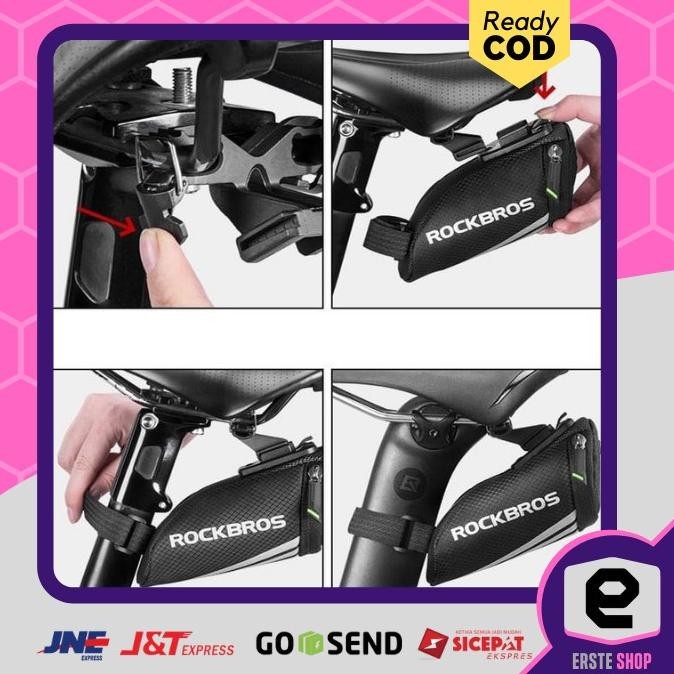 Promo Akses Tas Belakang Sepeda Kecil Mini Rocros Bicycle Saddle Limited Edition