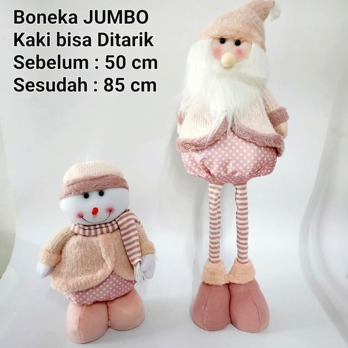 

Boneka Kain Super Jumbo Kaki Tarik Panjang Hampers Unik Pink Santa Pengiriman Cepat